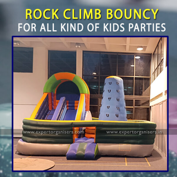 Rock Climb & Slide Bouncy on Rent for Kids Parties in Chandigarh Mohali Panchkula Zirakpur