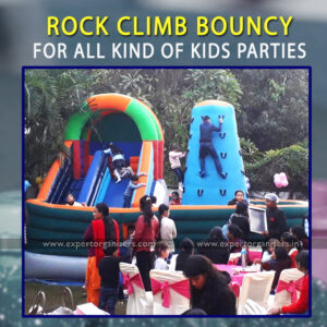 Rock Climb & Slide Bouncy on Rent for Kids Parties