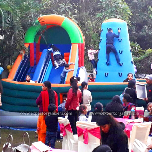 Rock Climb & Slide Bouncy on Rent for Kids Parties in Chandigarh Mohali Panchkula Zirakpur