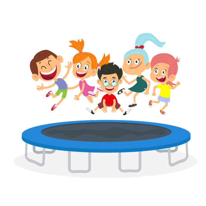 Kids Trampoline available on rental for Birthday Parties in Chandigarh, Mohali, Panchkula, Zirakpur, Kharar, near me