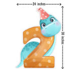 Dinosaur Theme Cutout for 2nd Birthday – 1 pc