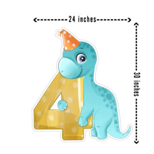 Dinosaur Theme cutout for 4th Birthday of kids Birthday Parties in Chandigarh, Mohali Panchkula, Zirakpur, Kharar