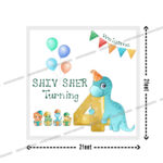 Dinosaur Theme Welcome Board (2x2ft)