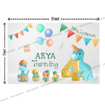 Dinosaur Theme Welcome Board (3x2ft)