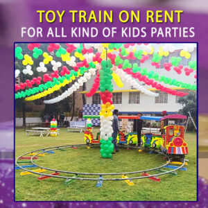 Toy Train with Shed for Kids on Rent for Birthday
