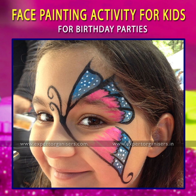 Face Painting Activity for Kids Birthday Parties in Chandigarh, Mohali , Panchkula, Zirakpur