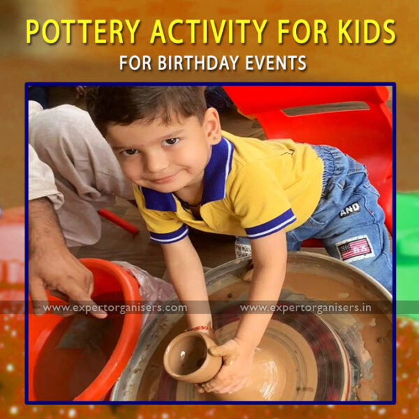 Pottery Activity for kids in Birthday Parties in chandigarh, Mohali Panchkula, Zirakpur