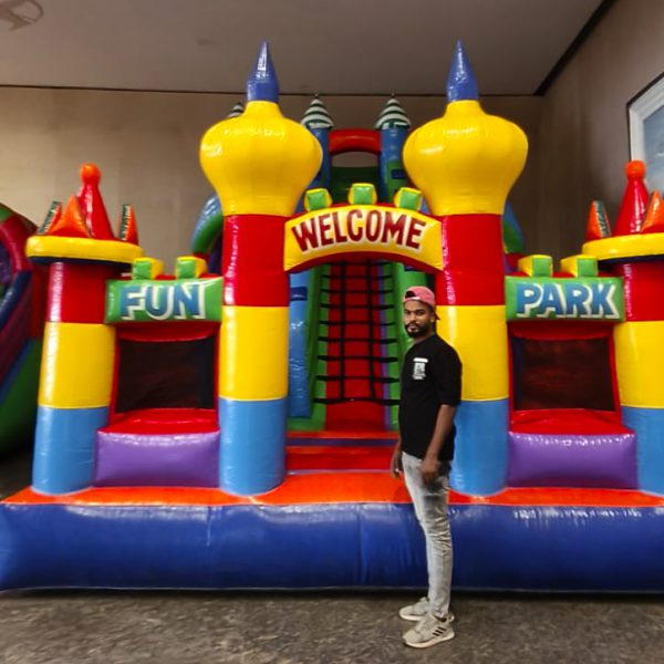 Fun Park Bouncy for kids parties available on rent near me in mumbai