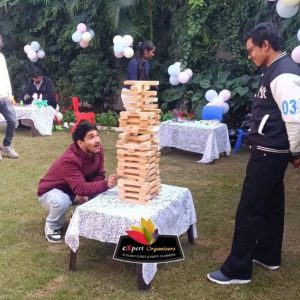 Giant Jenga game on rent for all type of parties, in chandigarh, Mohali, Panchkula, zirakpur