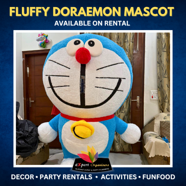Fluffy Doraemon Mascot