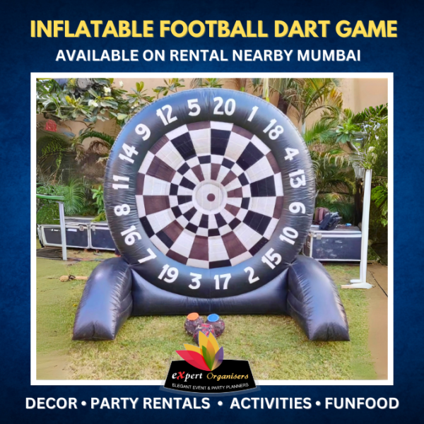 Inflatable Football Dart Game on Rental for all kind of Events near me in Mumbai