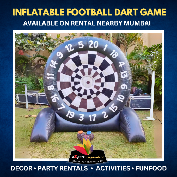 Inflatable Football Dart Game on Rental for all kind of Events near me in Mumbai