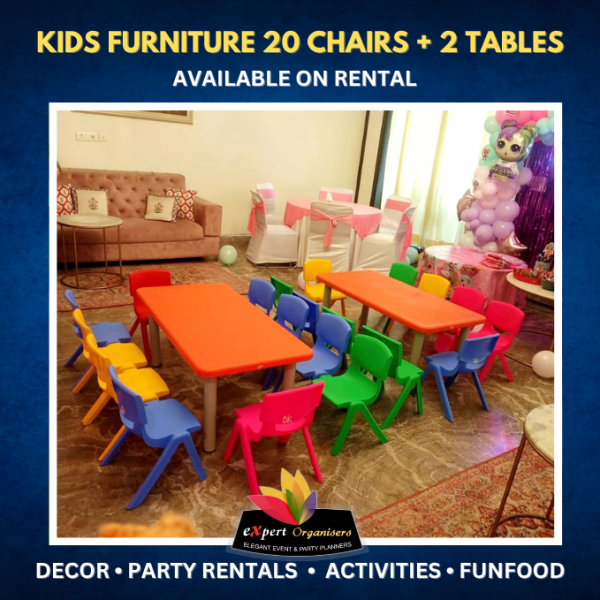 Kids Furniture 20 Chairs + 2 Tables