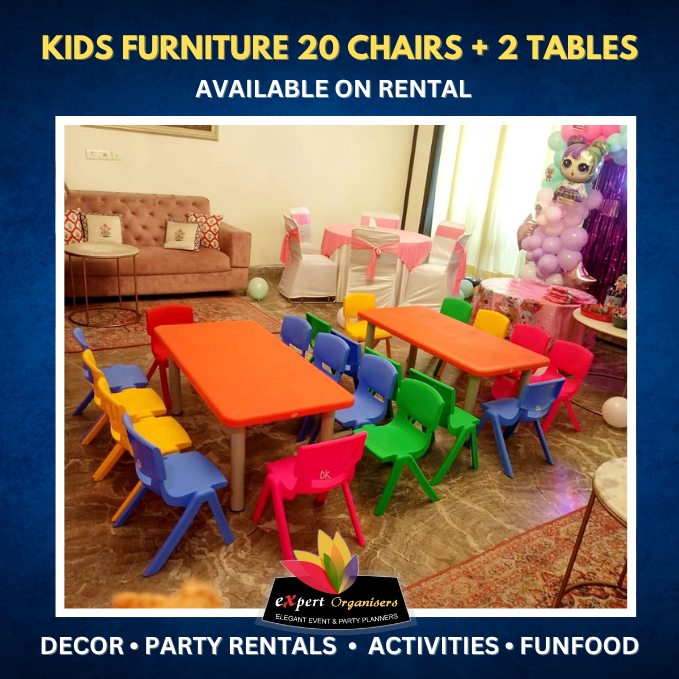 Kids Furniture 20 Chairs + 2 Tables