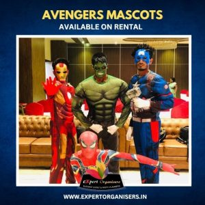 Avengers Mascot on Rent for Birthday Parties or Corporate Events in Bangalore