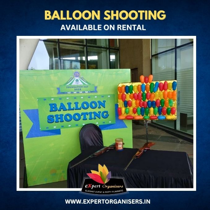 Balloon Shooting Game on Rent for birthday parties and Events near me in Mumbai