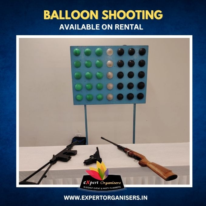 Balloon Shooting Game on Rent for Birthday Parties or Corporate Events in Bangalore