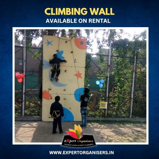 Climbing Wall on Rent for Birthday Parties or Corporate Events in Delhi