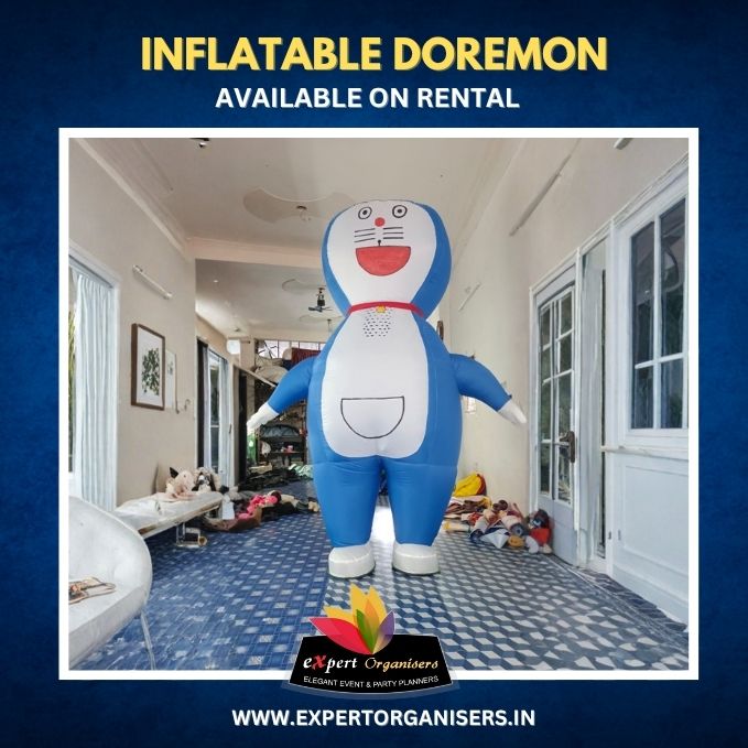 Inflatable Doremon Mascot on Rent for Birthday Parties or Corporate Events in Indore