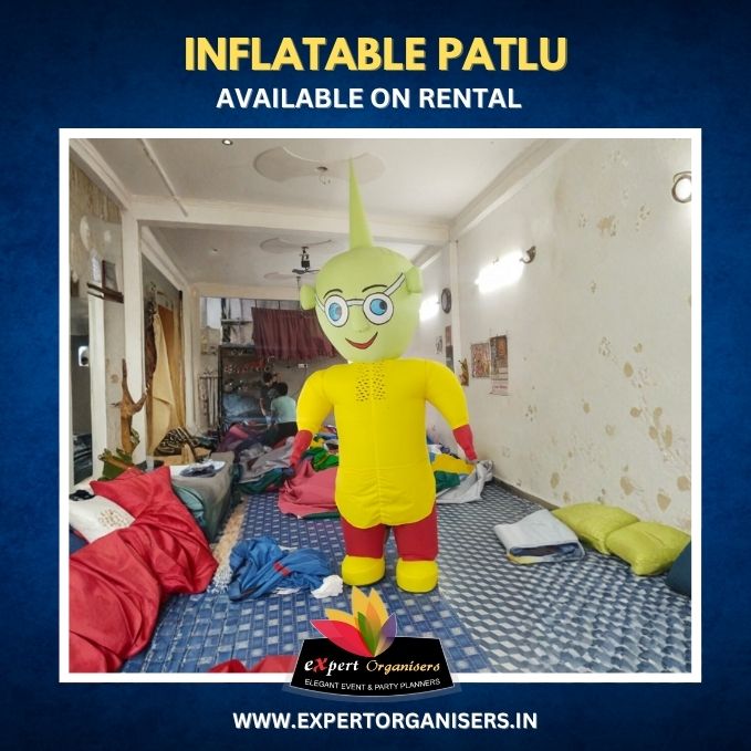 Inflatable Patlu Mascot on Rent for Birthday Parties or Corporate Events in Indore