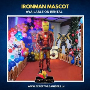 IronMan Mascot on Rent for Birthday Parties or Corporate Events in Mumbai