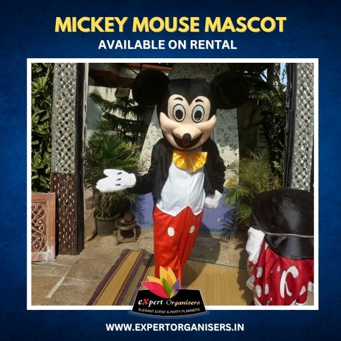 Mickey Mouse Mascot on Rent for Birthday Parties or Corporate Events in Mumbai