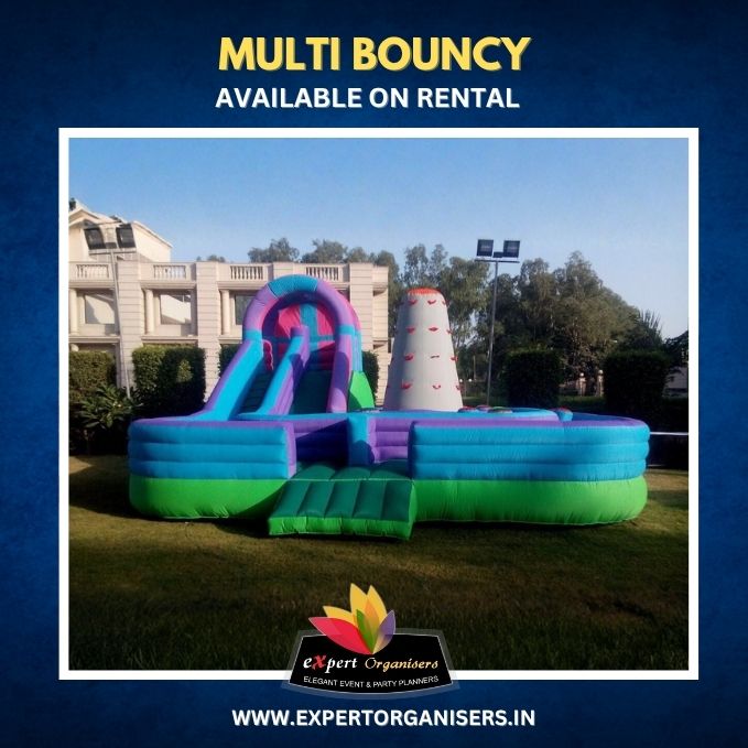 Multi-Bouncy on Rent for Birthday Parties or Corporate Events in Delhi