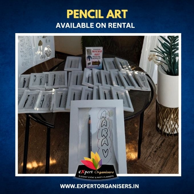 Pencil Art Activity on Rent for Birthday Parties or Corporate Events in Bangalore