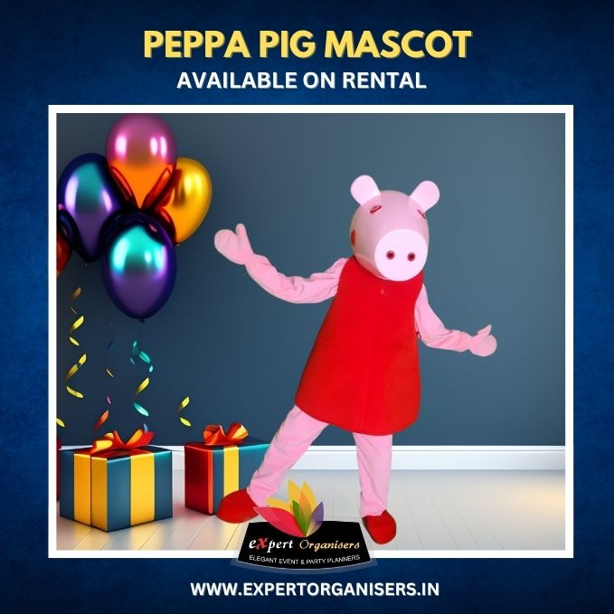 Peppa Pig Mascot on Rent for Birthday Parties or Corporate Events in Mumbai