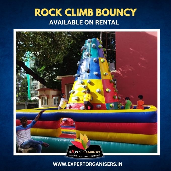 Rock Climb Bouncy on Rent for Kids Birthday Parties or Corporate Events in Mumbai
