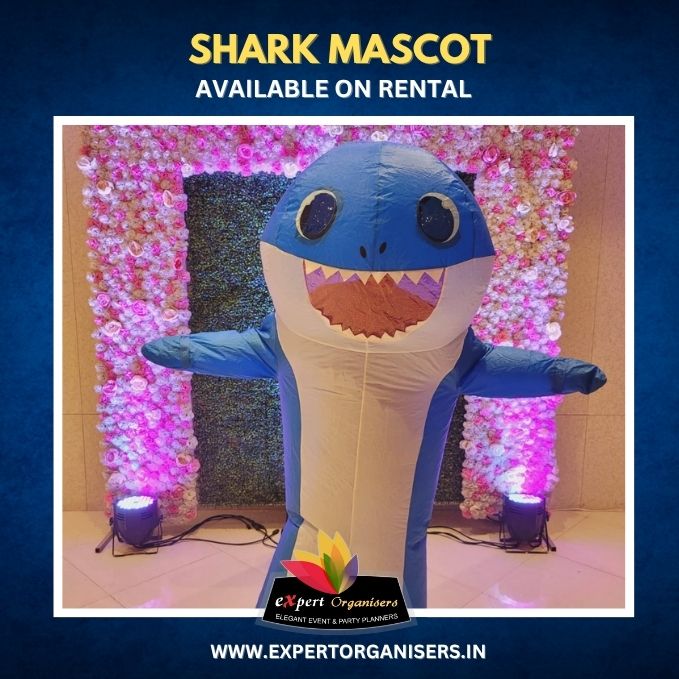 Shark Mascot on Rent for Birthday Parties or Corporate Events in Mumbai