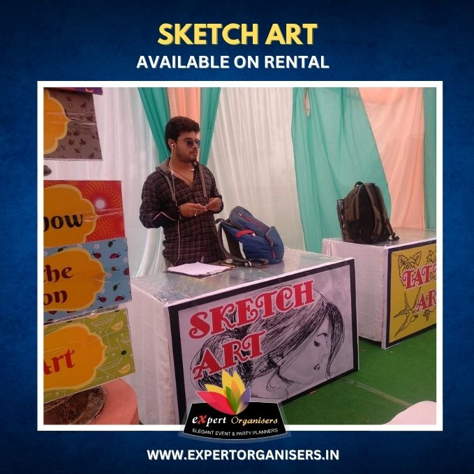 Sketch Art Activity on Rent for Birthday Parties or Corporate Events in Indore