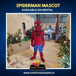 SpiderMan Mascot on Rent for Birthday Parties or Corporate Events in Mumbai