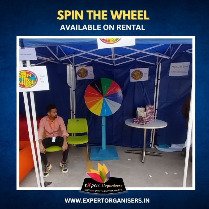 Spin The Wheel Game on Rent for Birthday Parties or Corporate Events in Delhi