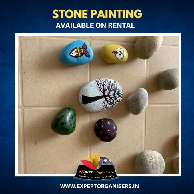 Stone Painting Activity on Rent for Birthday Parties or Corporate Events in Bangalore