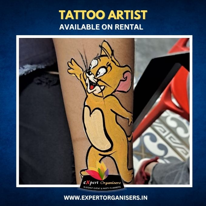 Tattoo Artist Activity on Rent for Birthday Parties or Corporate Events in Bangalore