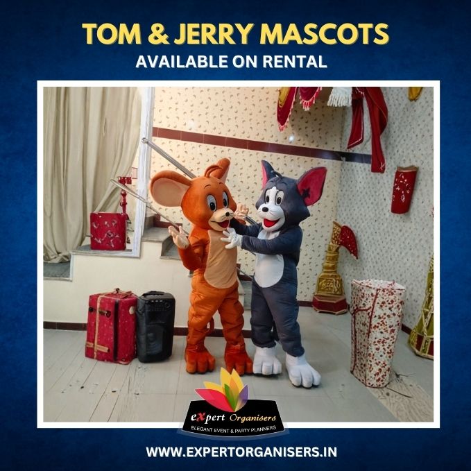 Tom & Jerry Mascot on Rent for Birthday Parties or Corporate Events in Bangalore