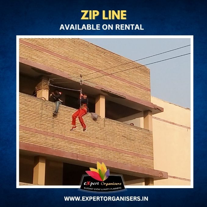 Zip Line on Rent for Birthday Parties or Corporate Events in Delhi