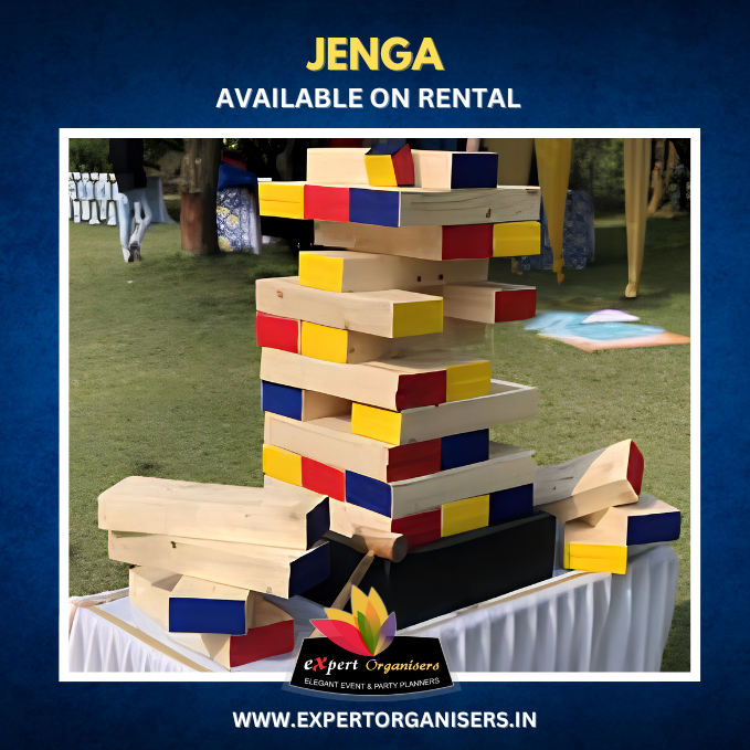 Jenga Game on Rent for Birthday Parties or Corporate Events in Indore